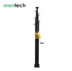 10m galvanized manual crank telescopic mast-steel telescopic mast-manual