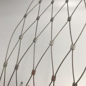 China High Safety Stainless Steel Balustrade Mesh , Child Proof Netting For Stairs wholesale
