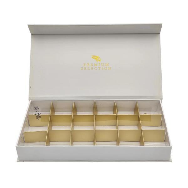 Custom Luxury Cardboard Boxes Chocolate Box Recyclable Truffle Gift Packaging