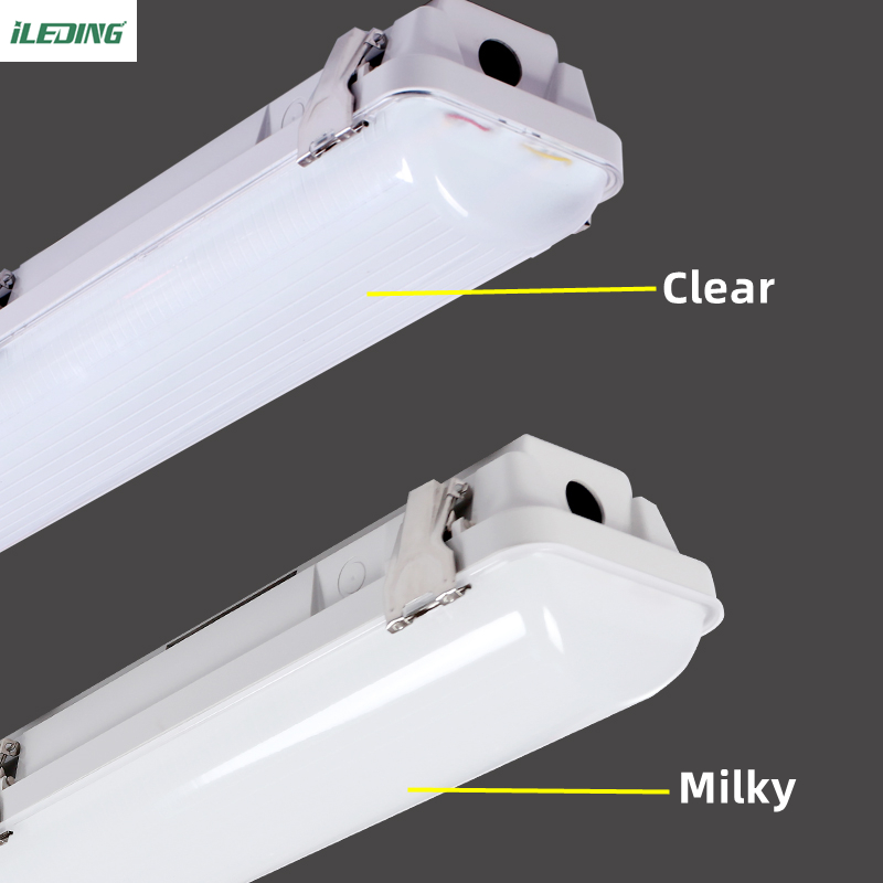 AC 110V Parking LED Tube Vapor Tight Luminaire 4FT IP66 LED Waterproof lighting Tri-proof Light