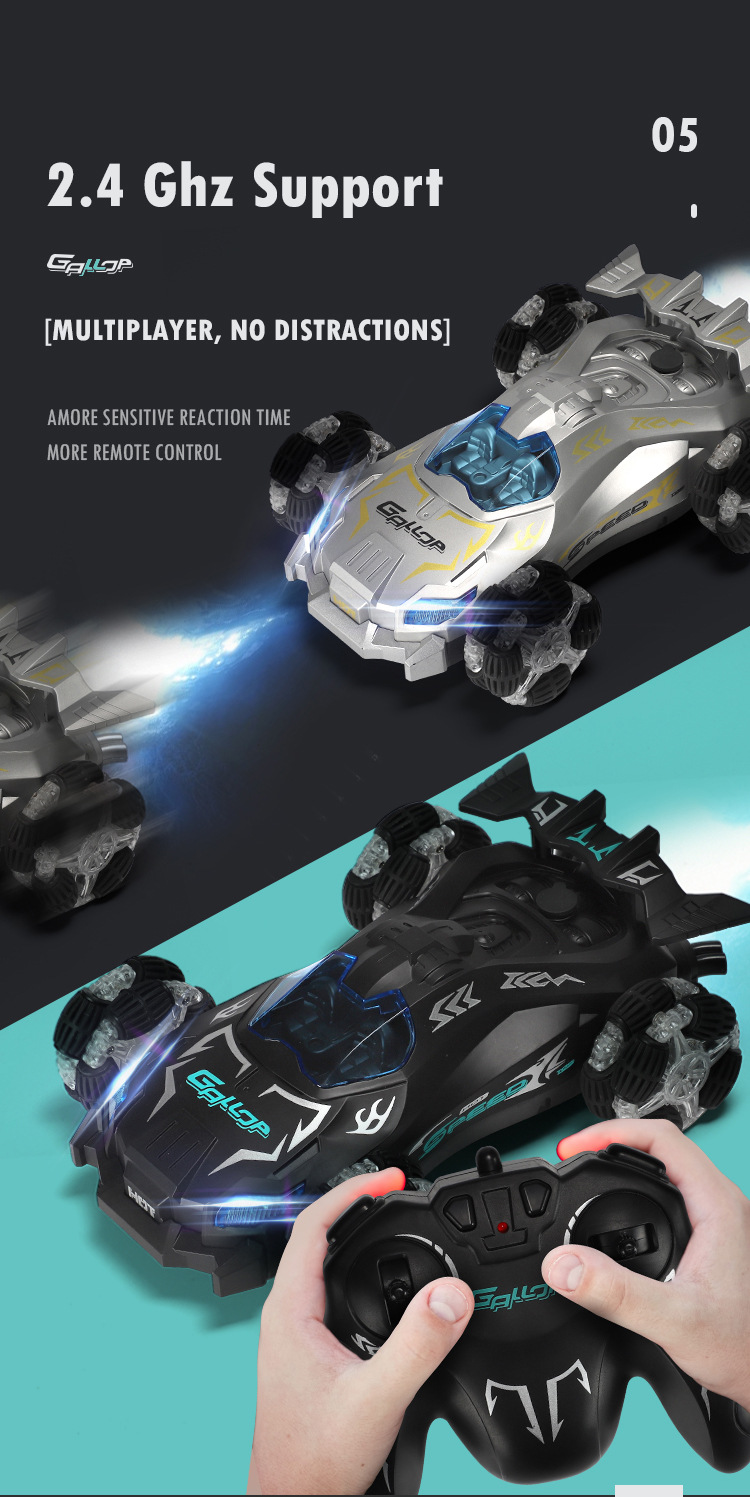 Other RC Drift Racing Stunt Spray Remote Control Car Simulation Model Car Children's Off-Road Electric Toy Car