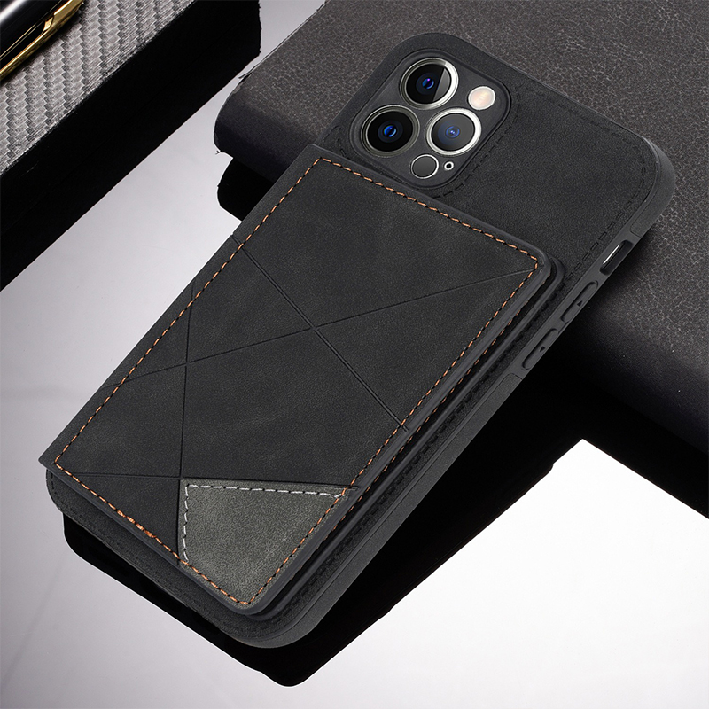 Luxury Flip Back Cover PU Leather Wallet Phone Case For iPhone 15 Pro Max With Holder