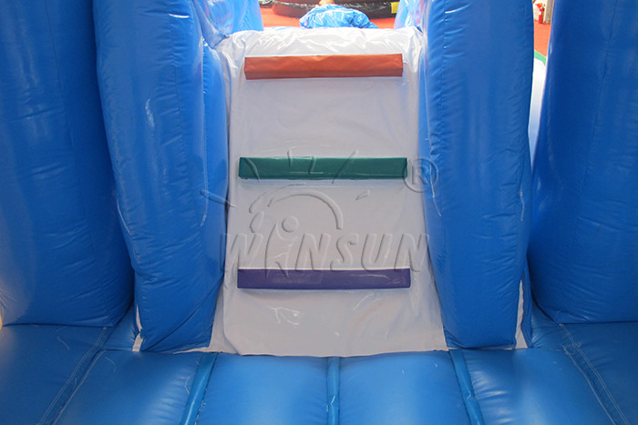Durable Inflatable Slide And Bounce House , Frozen Carriage Bounce House Combo