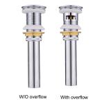 Silver Waste Water Drain Pump 45mm Dia Washbasin Faucet Pop Up Drain Chromed