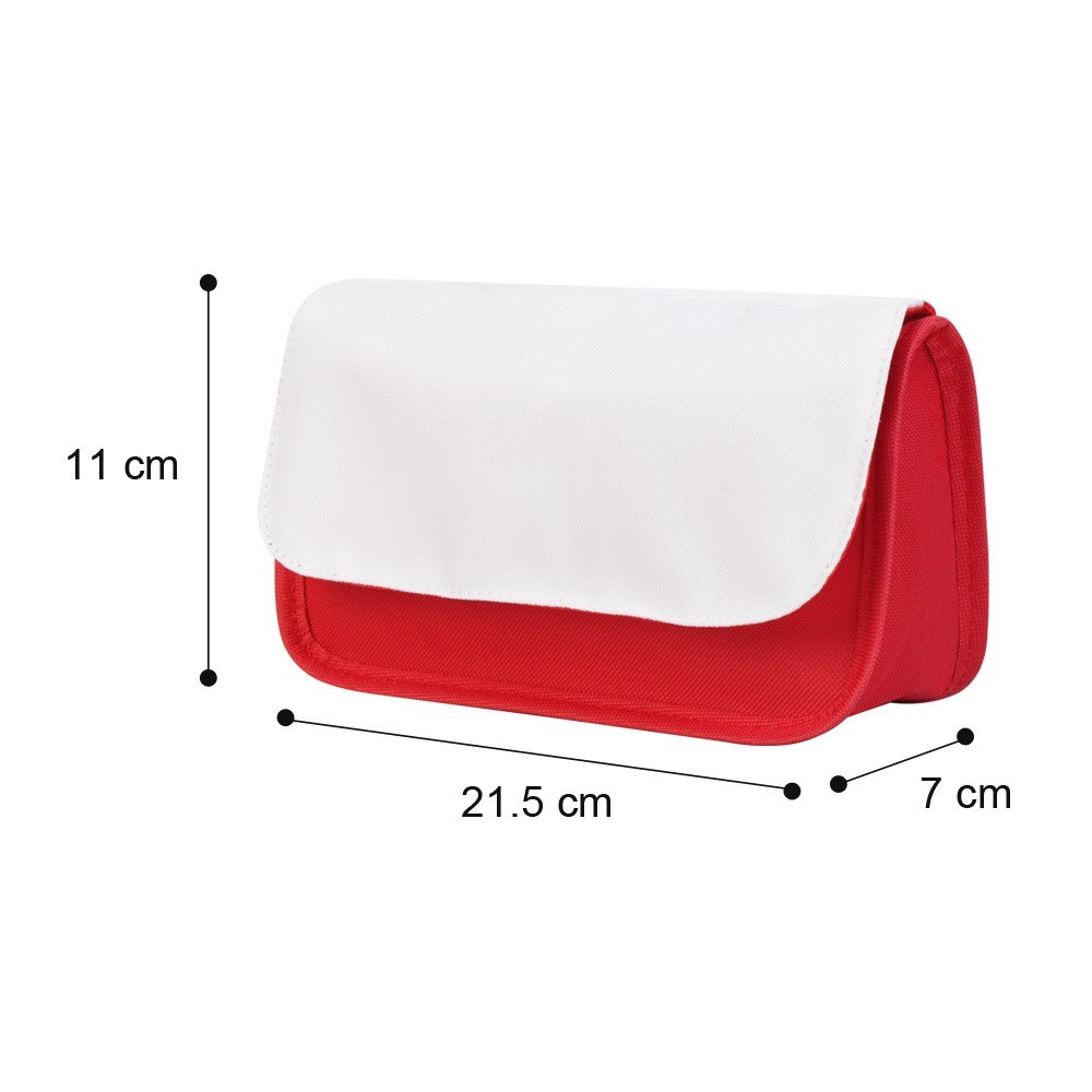 Double Layer Flip Pencil Bag Sublimation Makeup Bag For DIY Photos Printing