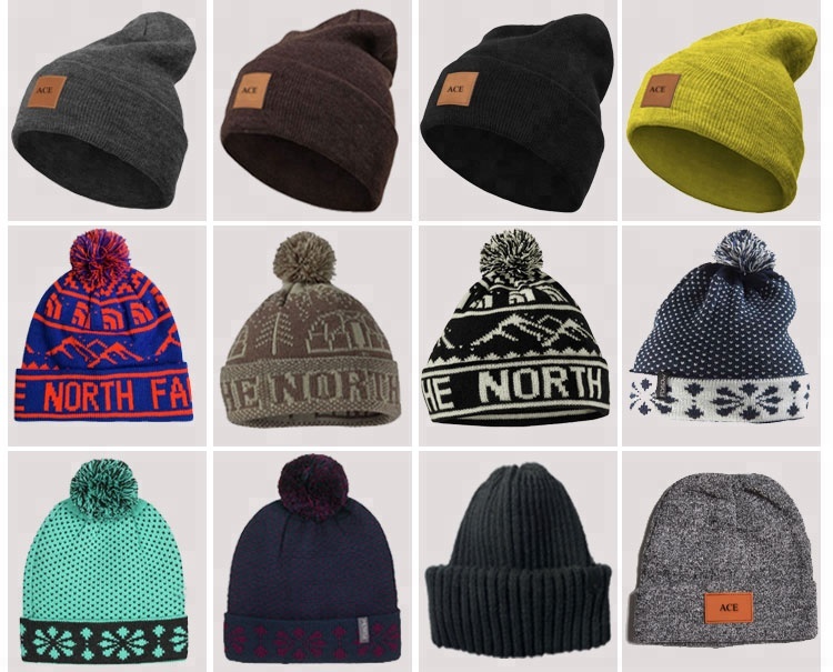 Wool Top Winter Baseball Hats , Real Raccoon Fur Mens Pom Pom Beanie Hats