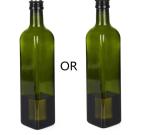 250ml/500ml Olive Oil Mason Jar Kitchen Bottle in Dark Glass Hot Stamping for