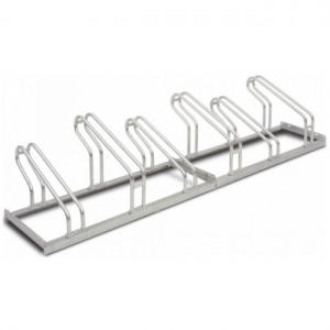 China 6 Hoop Bike Rack Hardware Fabrication Commercial Bike Parking Rack wholesale