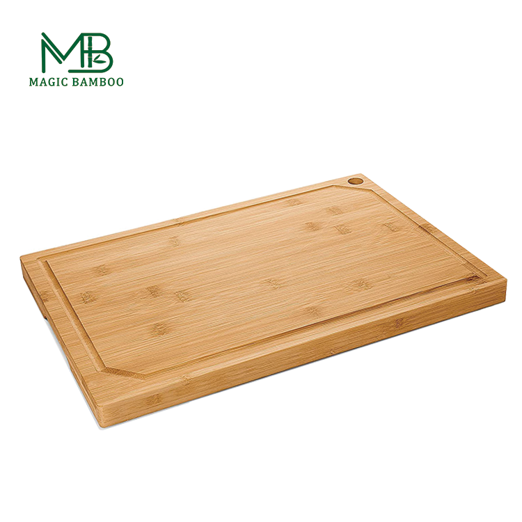 Commercial Buyer's Perfect Choice Sustainable Bamboo Cutting Board with Juice Groove