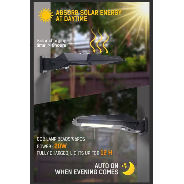 ABS Christmas 5.5V/0.8W Solar Panel Street Light 186LM Outdoor System