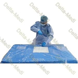 China Disposable Surgical Transparent Polyethylene Vertical Isolation Drape With Incise Film wholesale
