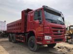 Diesel Howo 375 Used Dump Trucks 25-30 Ton Capacity 16-20 Cbm Dump Box
