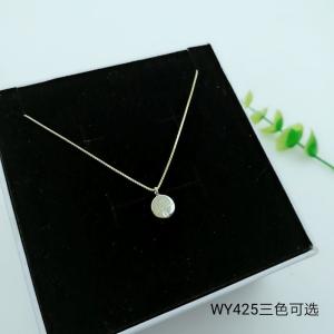 China 925 Sterling Silver Star Moon CZ Charm Choker collarbone chain necklace WY425 wholesale