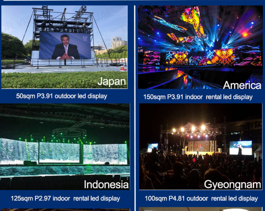 168x168 Dots Rental Led Display Smd 1515 Rgb Full Color