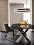 Homelegance Marie Louise Expandable Trestle Dining Table Unique Dining Room