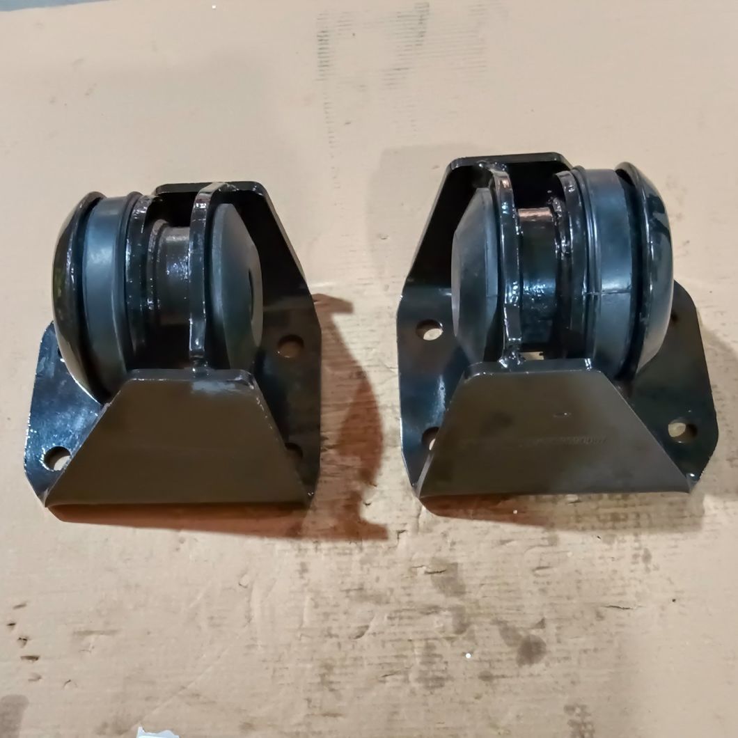 Shacman Truck Spare Parts Engine Left / Right Rear Suspension Damping Pad Engine Support Dz95259590067 / Dz95259590068