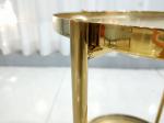 Space Saving 50cm 52cm Gold Plated Coffee Table