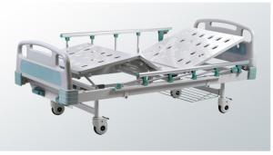 China Metal Two Crank Manual Hospital Bed 2080x980x47mm wholesale