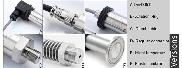 PT216 Pressure Measurement Sensor , Liquid Pressure Sensor With Ceramic Sensor Cell