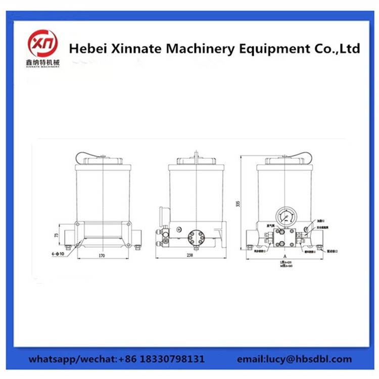 DN125 Concrete Pump Accessories Hydraulic Synchronizing Dual Power Manual Lubrication Pump