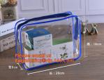 Eco-friendly wholesale travel cosmetic bag clear zipper pvc cosmetic bag for
