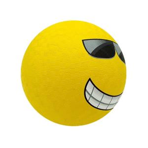 China Nonslip Smiley Face Rubber Bounce Ball Multifunctional Reusable wholesale