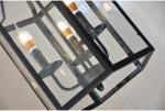 Vintage Led Candle Chandelier Black Candlesticks Bird Cages Living Rroom Loft