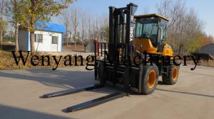 China Powered Pallet Stacker Diesel Powered Forklift 6 Ton Good Off Road Forklift on sale