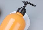 25mm Orange Shampoo Plastic Pump Dispenser Bottles 900ml