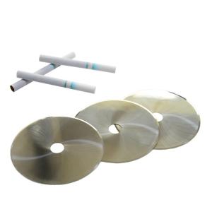 China Full Carbide Tobacco 0.3mm circular knife blade HRA89 For Hauni Cigarette Making Machine wholesale