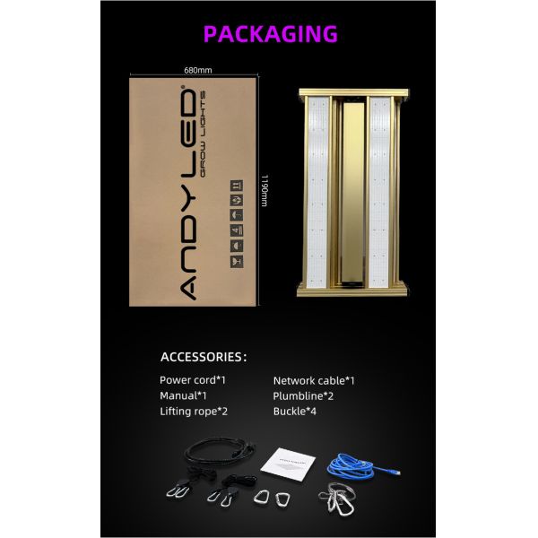 1500 Watt LED Grow Lights Commercial Foldable Horticulture LED Grow Light Full Spectrum