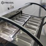 1/2 HP Cabinet Display Upright Freezer For Ice Cream 110V 60HZ
