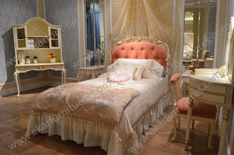 New Arrival Hand Carved French Style Master Room King Bed FB-133