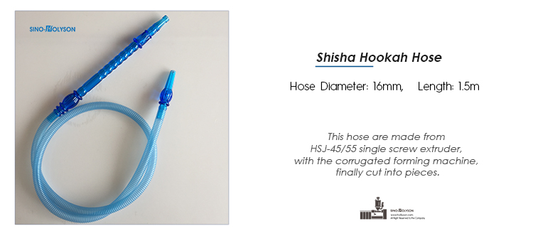 Single Screw Shisha Hookah Corrugated Hose Making Machine 11kw
