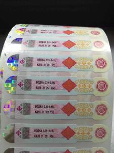 China Sheet/Roll Packing Anti Counterfeiting Label with Customized Thickness wholesale