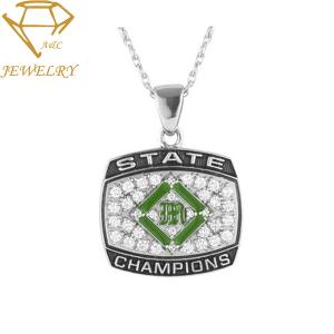 China Sports Teams Championship 925 Silver Pendant Necklace wholesale