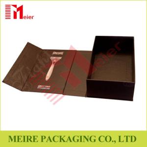 China Brown color printing shaving razor paper packaging box wholesale Razor paper box wholesale