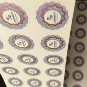 China Customized Paper Vinyl PET Security Label Stickers for Lexury Products Protection wholesale