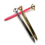 Black Ink Promotional Writing Diamond Crystal Pen ROHS Certification