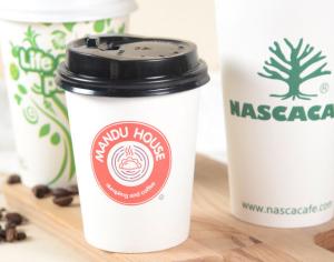 China 12oz 260+18pe Coffee Cup Milk Tea Hot Drink Single Wall Paper Cups wholesale