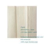 Unbleached Tri Fold Kitchen Tissue Paper Roll 2 Ply Bamboo Pulp Material