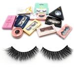 3D Wispy Natural False Eyelashes 0.10mm Thickness Colorful Silk