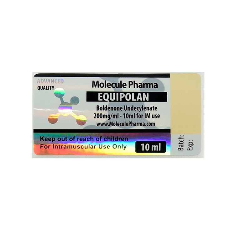 Anti Counterfeit 60mm Wide Glass Vial Labels With Glossy Varnishing Surface