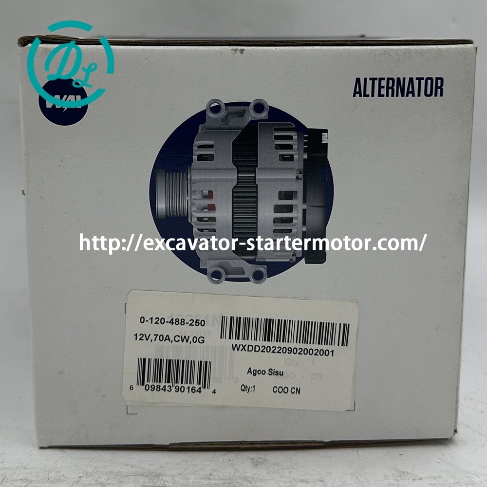 12V 65A Excavator Alternator 0120488250 11201325 AAK4155 MG520
