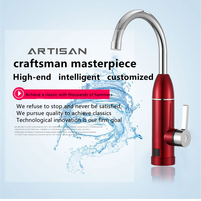 3KW Digital Control Electric Faucet 0.04-0.5MPA Instant Heater Tap RoHs