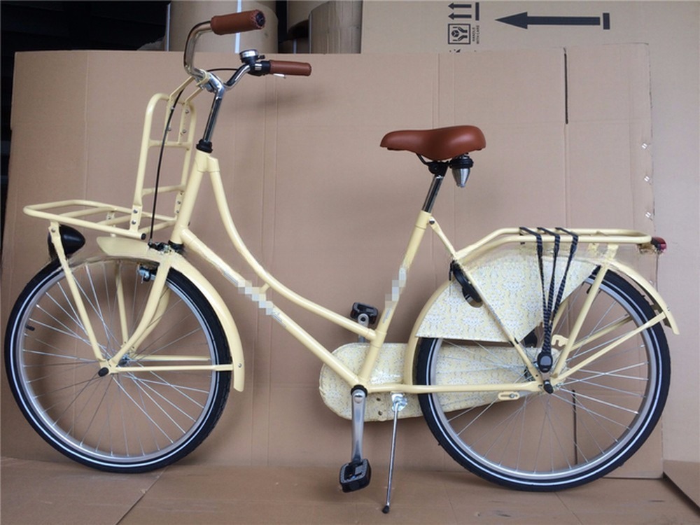 28 Inch Wheel Dutch Bikes in Amsterdam Classic Oma Fiets Hard Frame 22KG Gross Weight