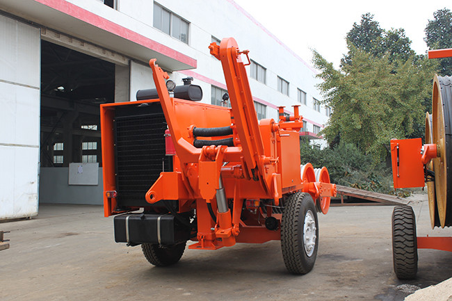 Hydraulic Transmission Line Stringing Equipment Cable Puller Groove Number 10