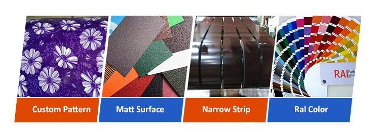 Color Coated Galvalume Steel Coil ASTM A755 / CGCC / EN 10346