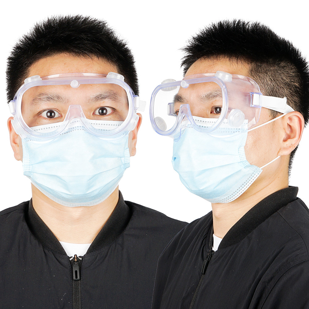 Transparent Anti Virus Medical Safety Goggles Anti Splash Disposable