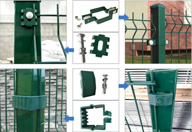 OEM 4.0mm Farm 3d Wire Fence Panels For Garden Rust Resistance